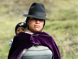 Bolivian mother and child