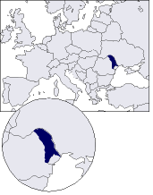 map of Moldova