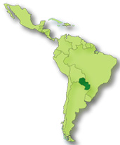 map of Paraguay