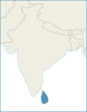 map of Sri Lanka