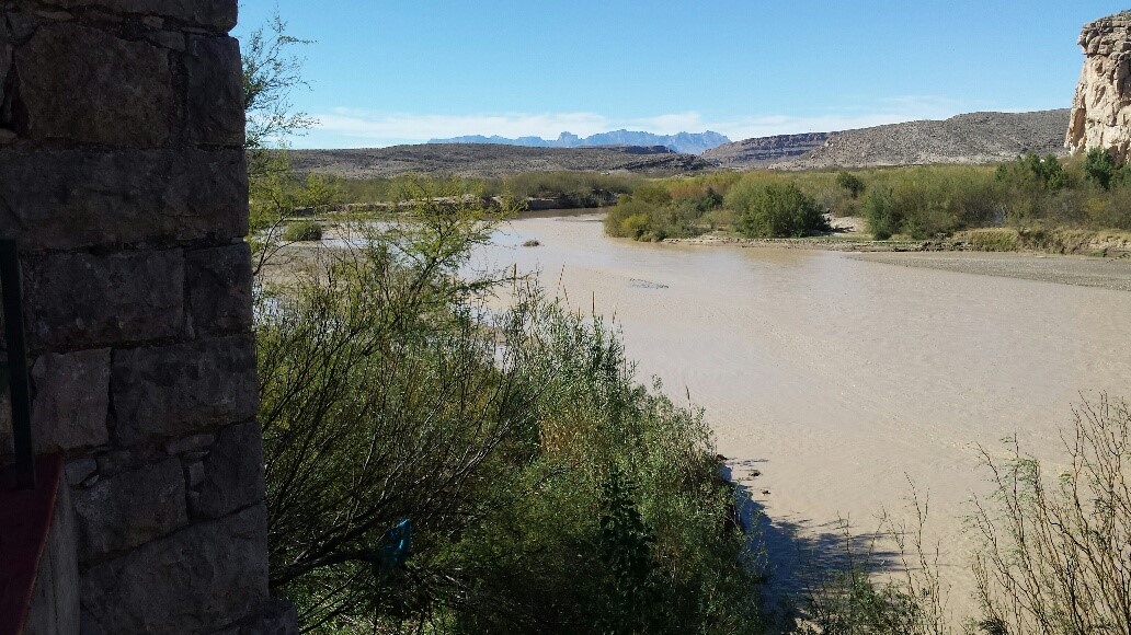 The Rio Grande River from Boquillas del Carmen, Mexico