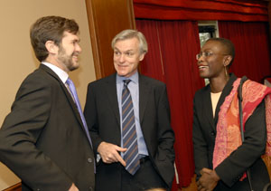 CGD senior fellow Steve Radelet, CGD Vice President Dennis de Tray and Liberia's Minister of Finance Antoinette M. Sayeh