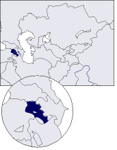 map of Armenia