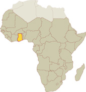 map of Ghana