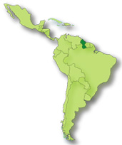 map of Guyana