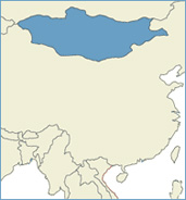 map of Mongolia