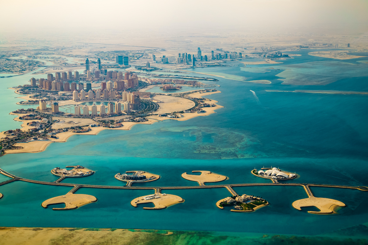 Doha, Qatar from the air