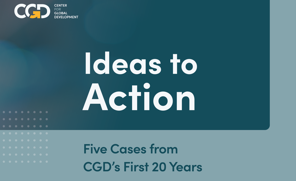 Ideas to Action: Five Case Studies from CGD's First 20 Years