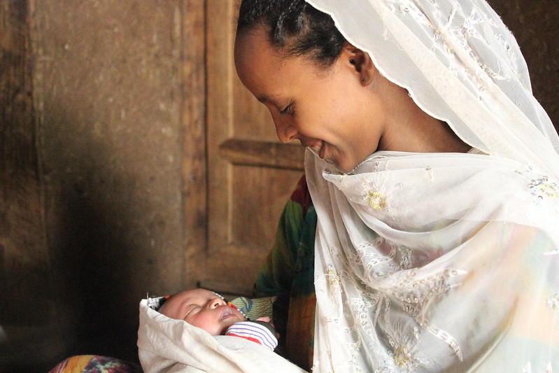 mother with baby