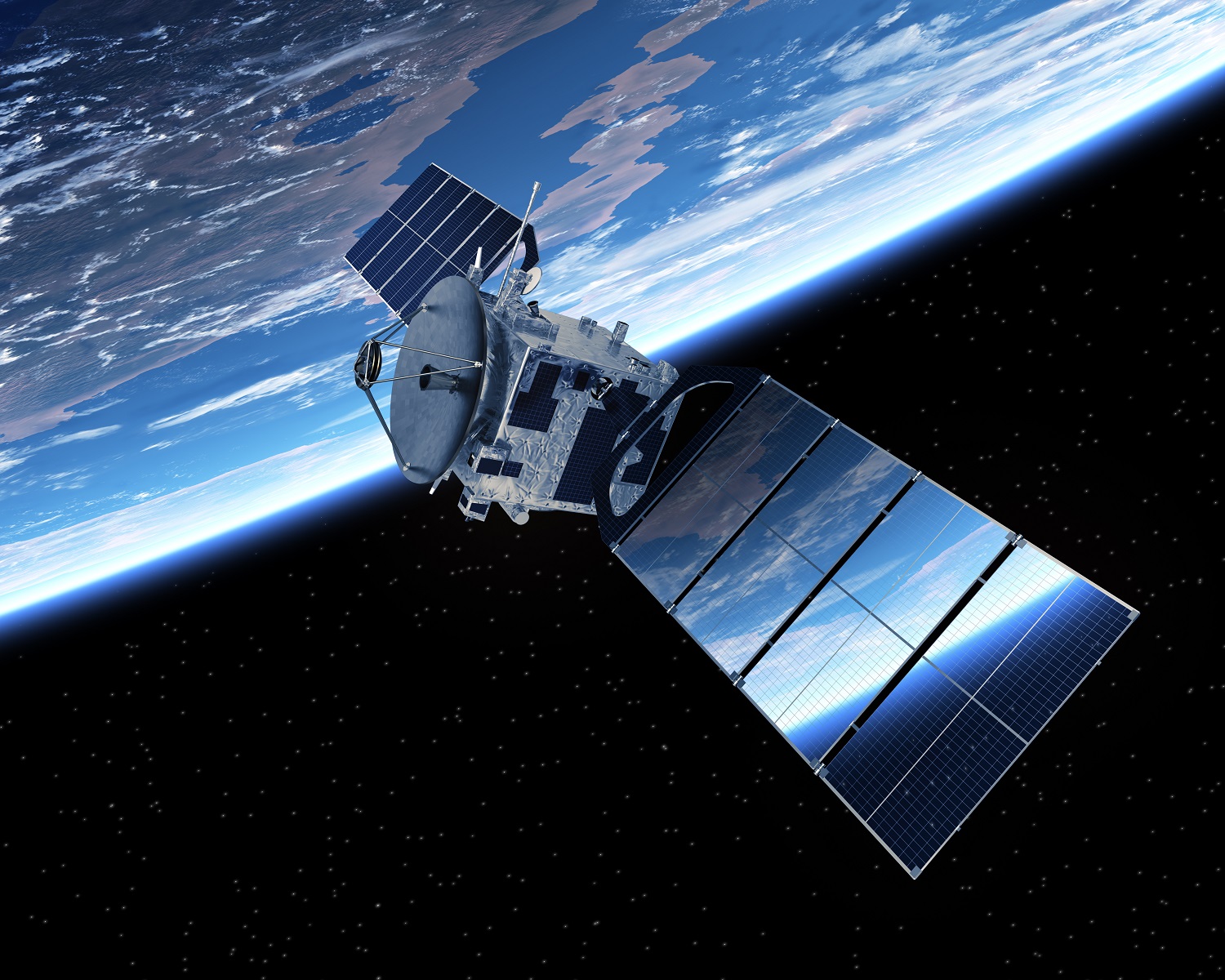 Image of satellite in space