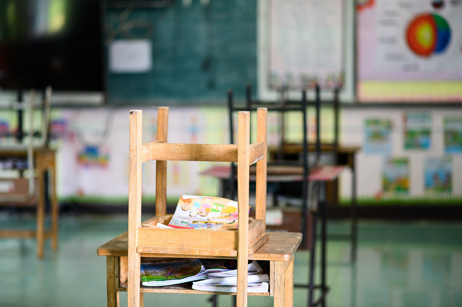 empty classroom