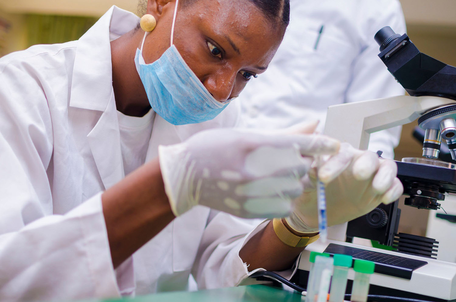 Two young african health care researchers