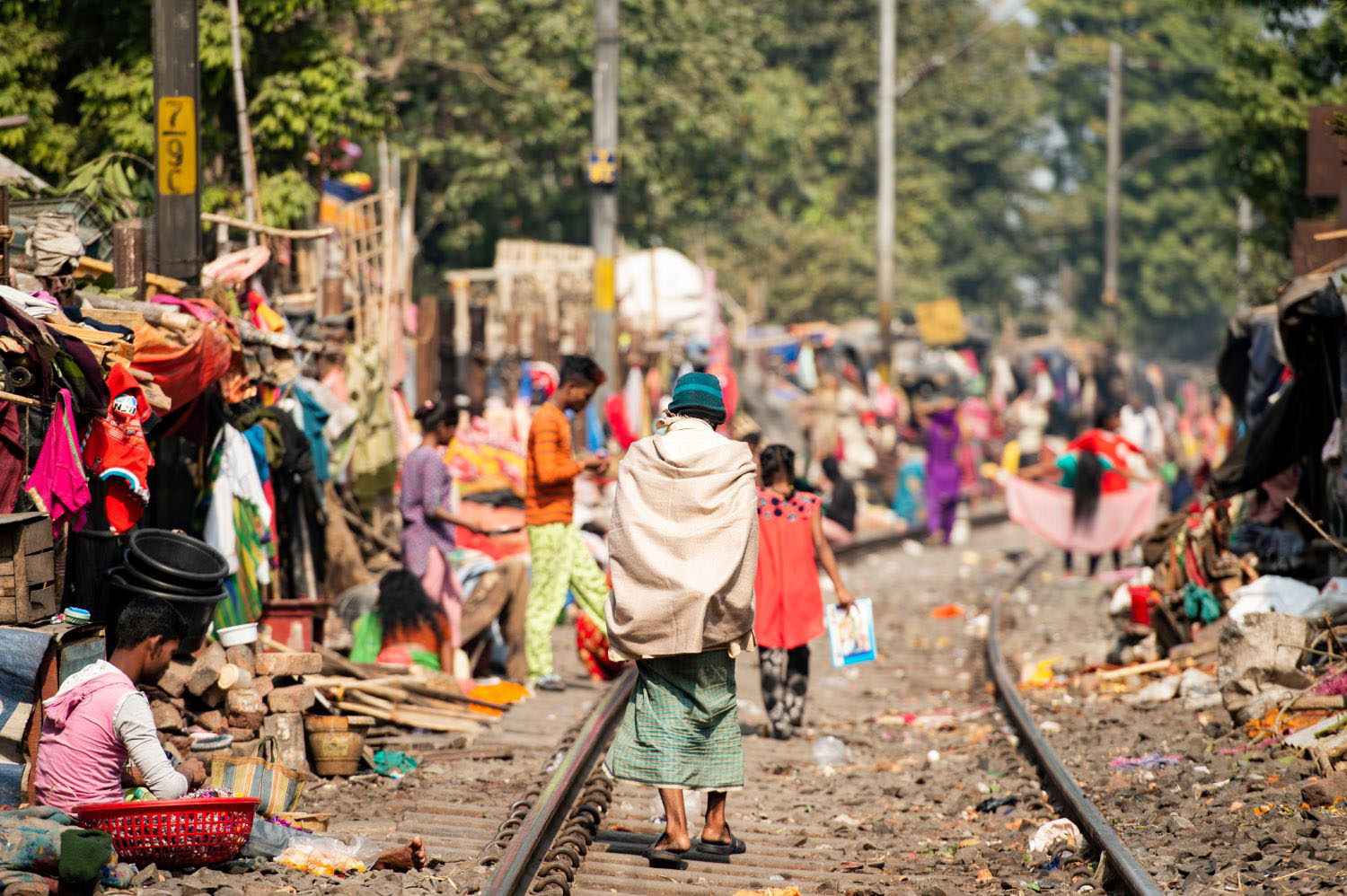 Daily life in a slum in Kolkata