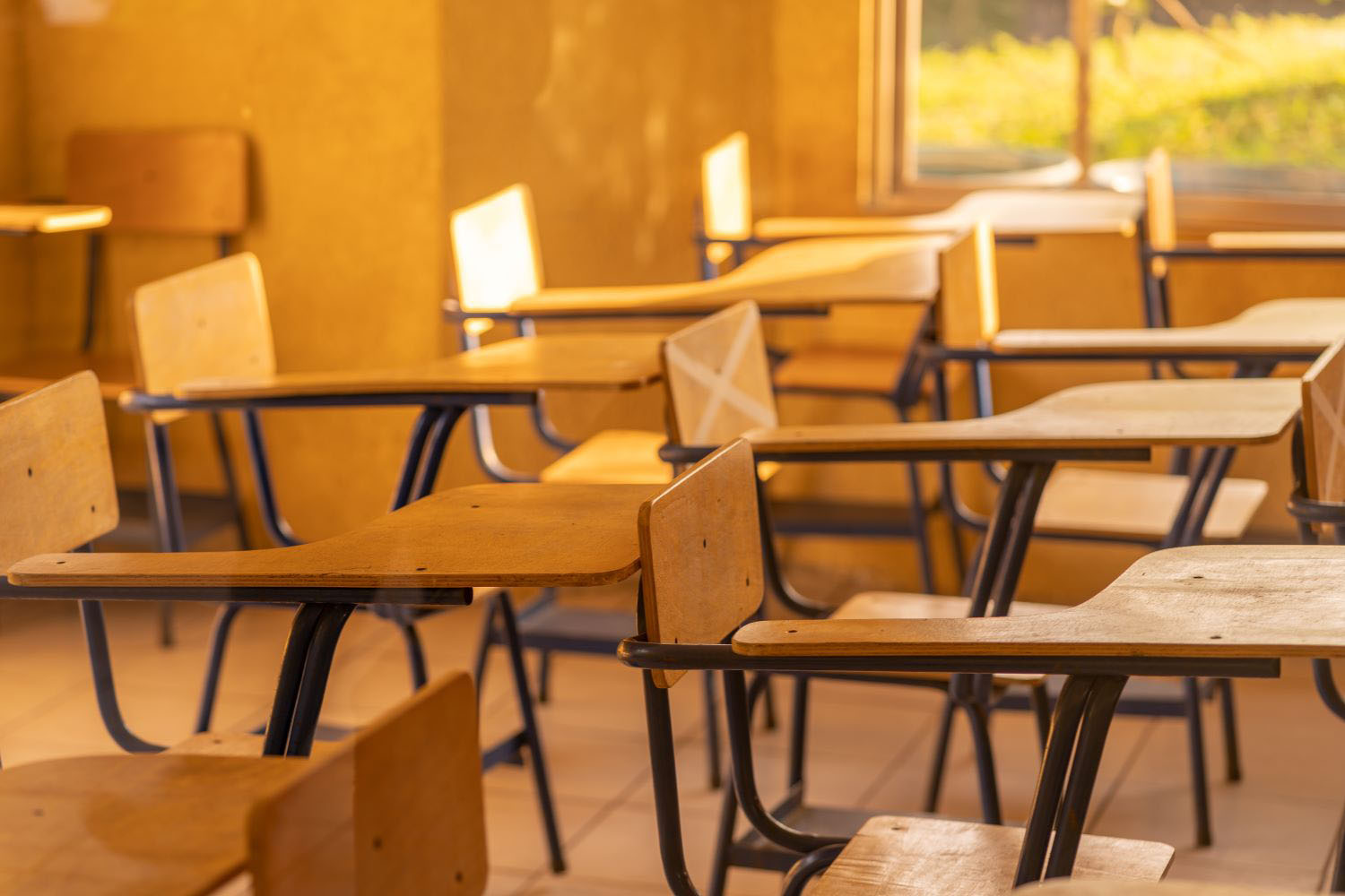 Empty classroom in Latin America