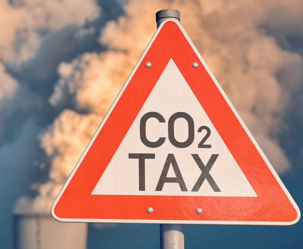 Traffic sign CO2 Tax