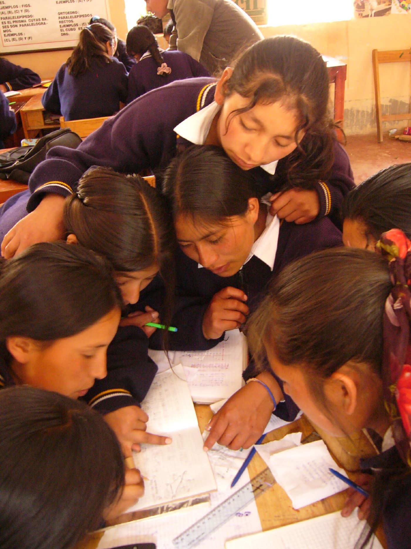 School girls in Peru