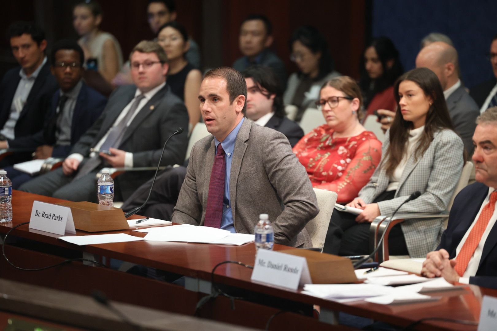 Photo of Brad Parks testifying before the committee