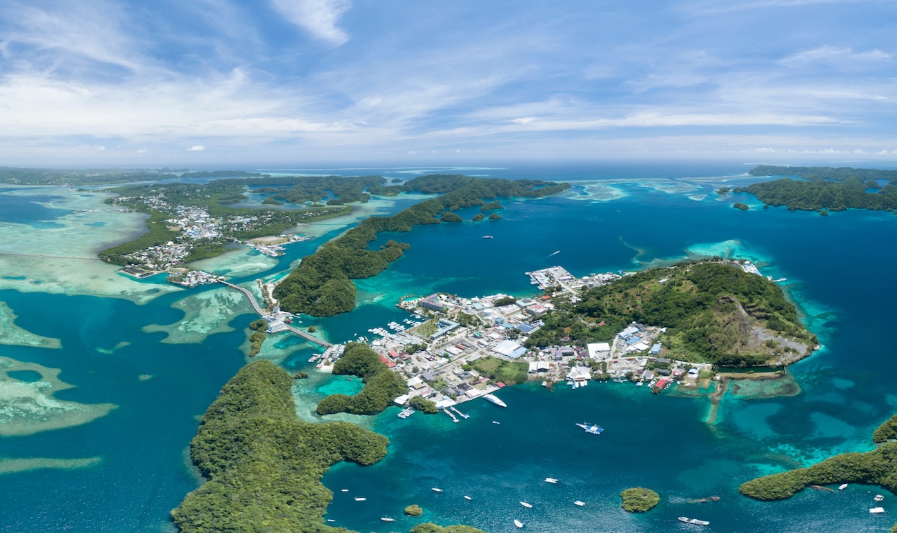 Aerial view of Palau
