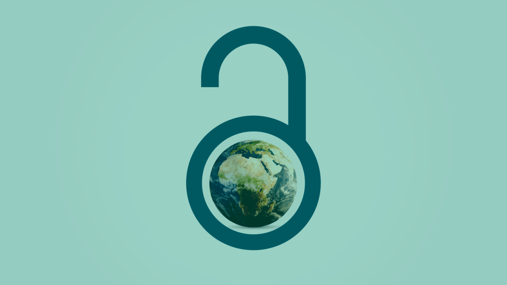 Illustration of the earth surrounded by an unlock symbol