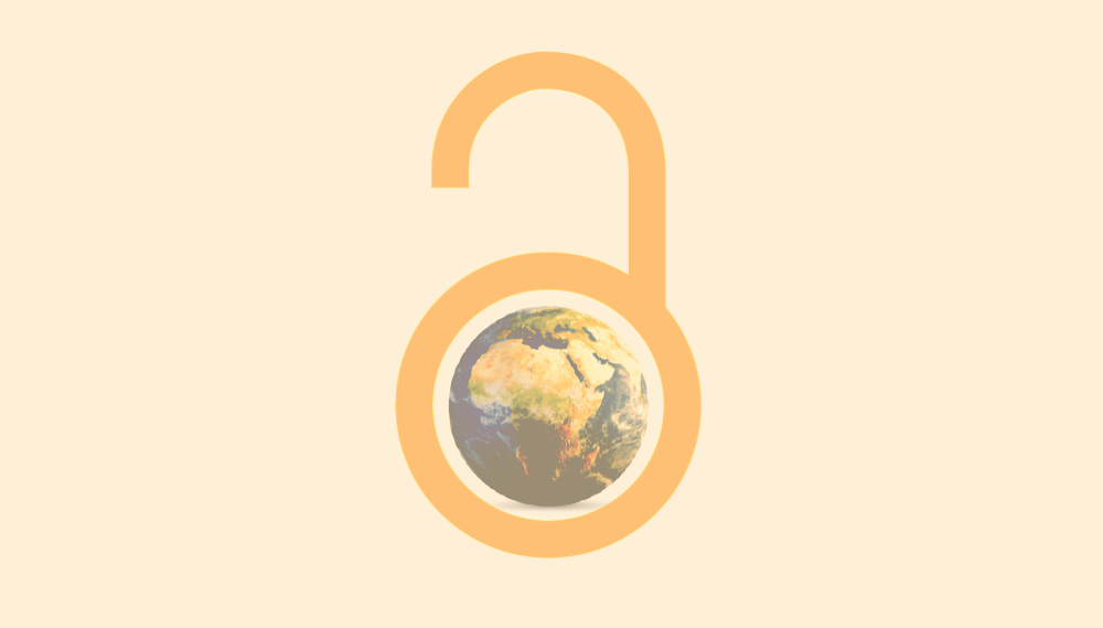 Illustration of the earth surrounded by an unlock symbol