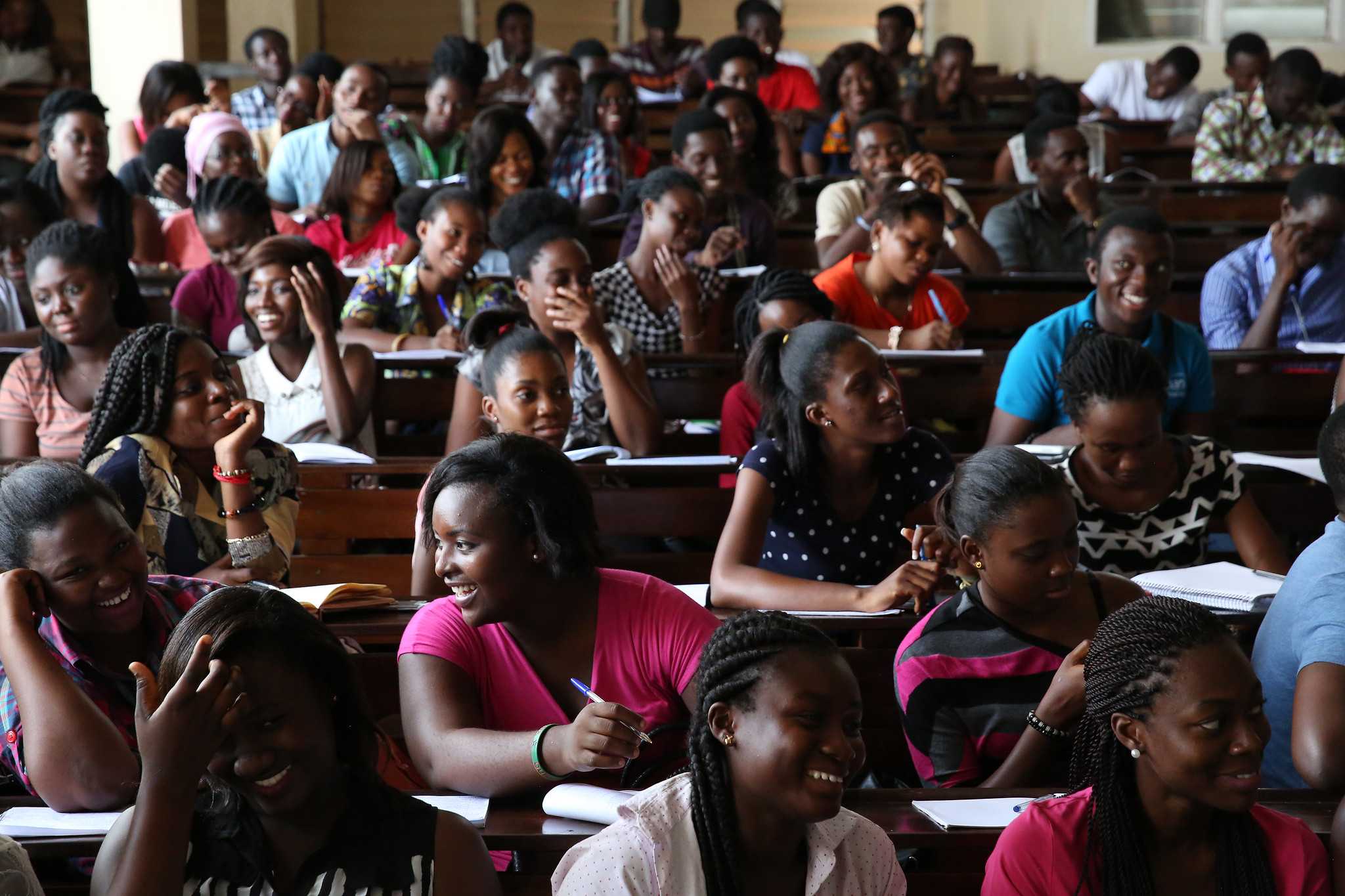 Students at the University of Ghana