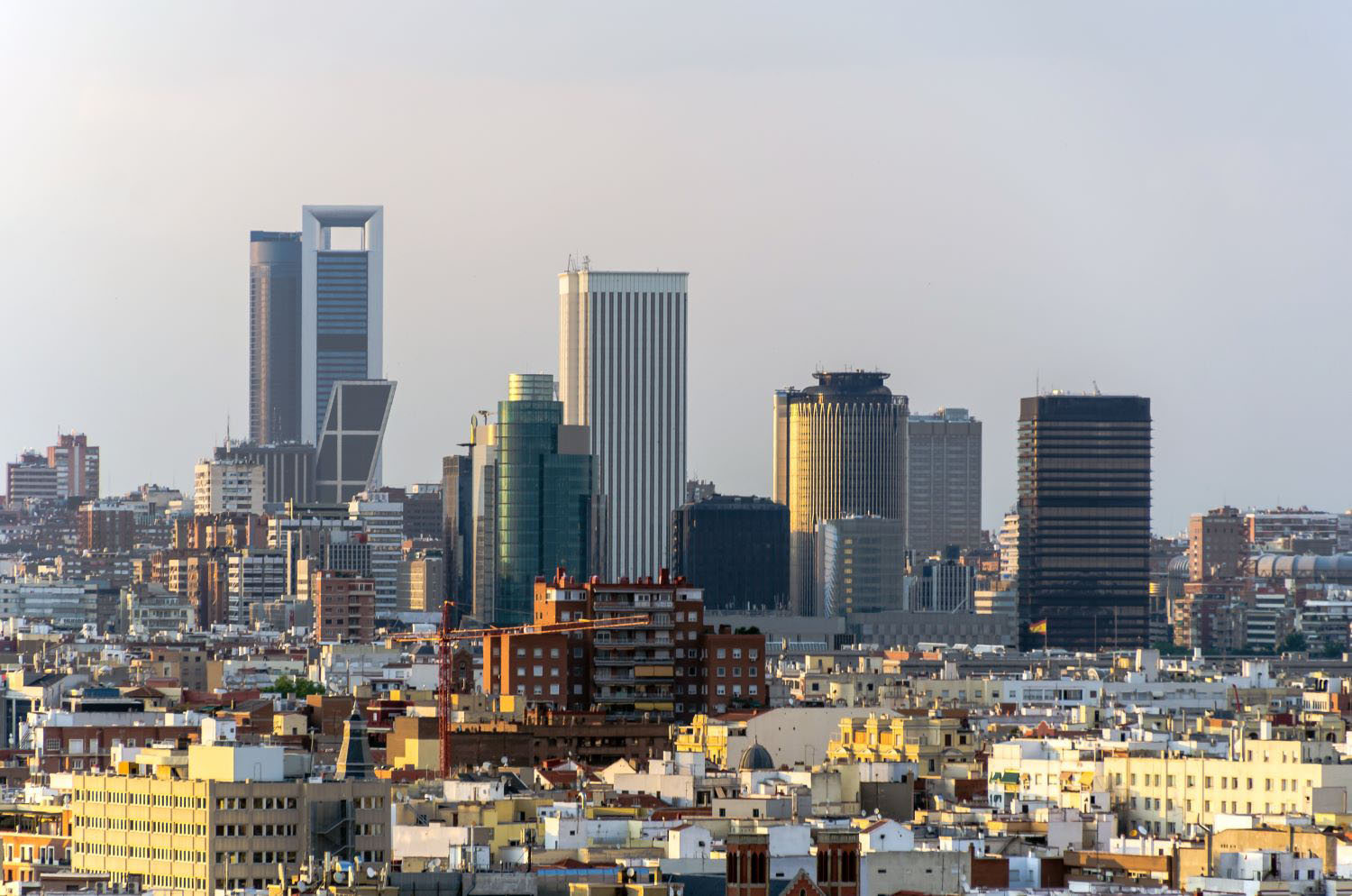 Spain business and financial district
