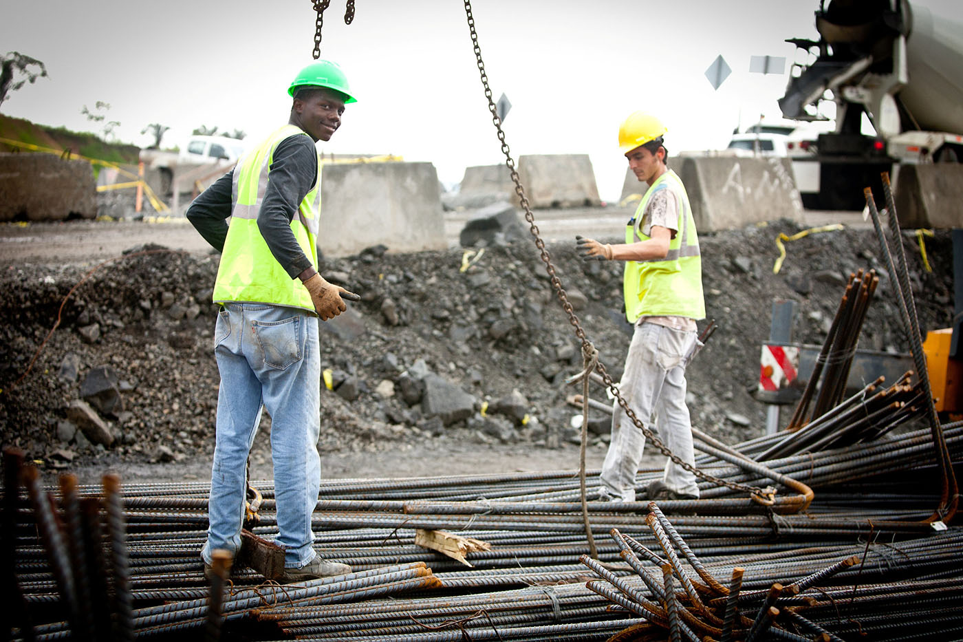 Construction work in Panama