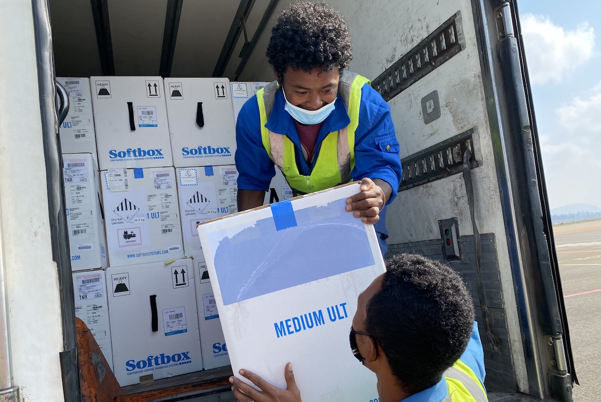 Delivery of US-donated vaccines in Madagascar during the COVID pandemic