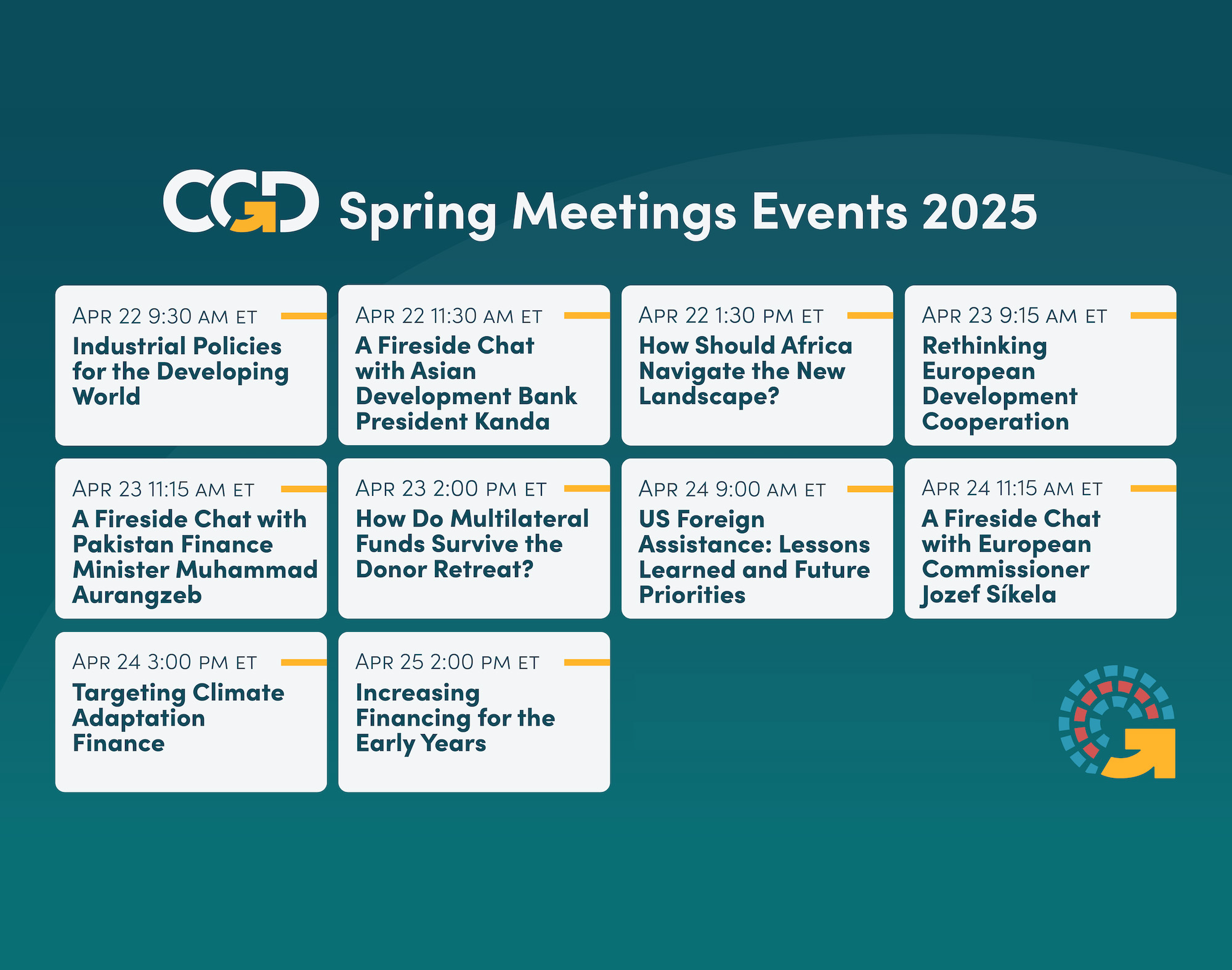 CGD Spring Meetings Graphic