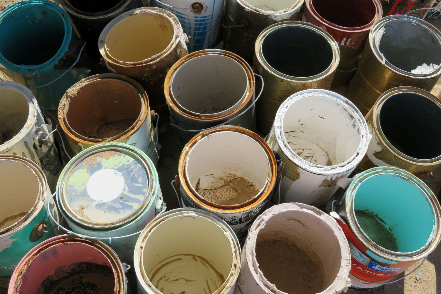 Empty Paint Cans