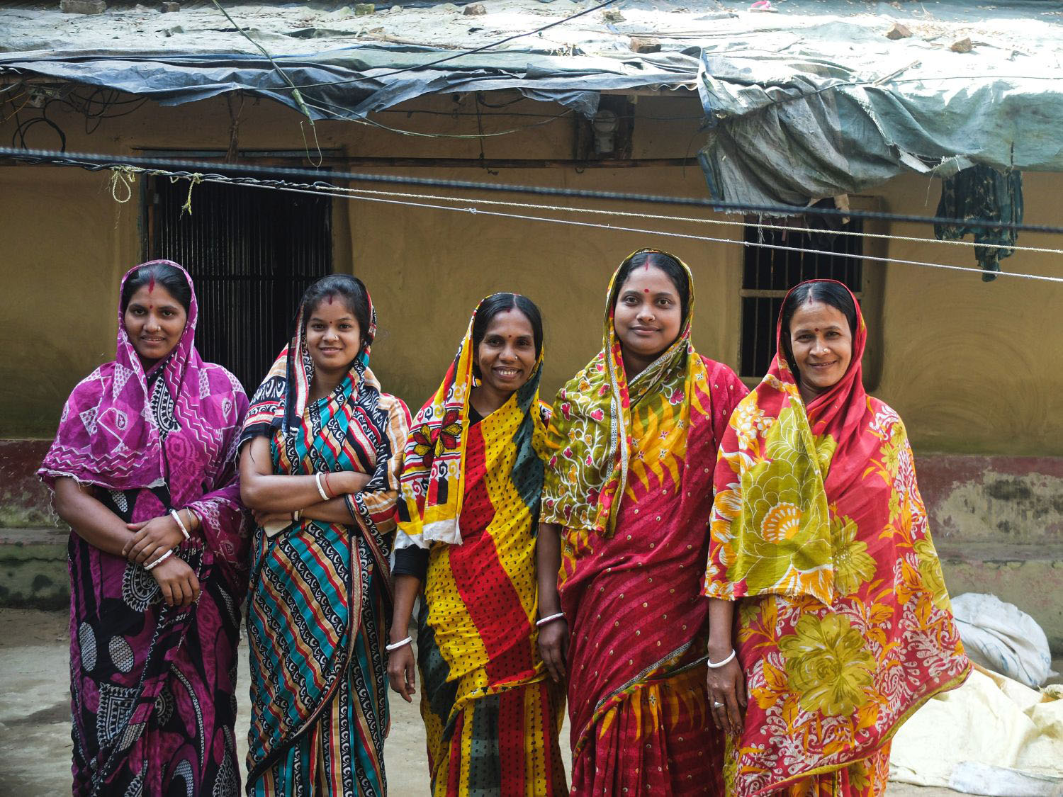 Group of women in Bangladesh. 