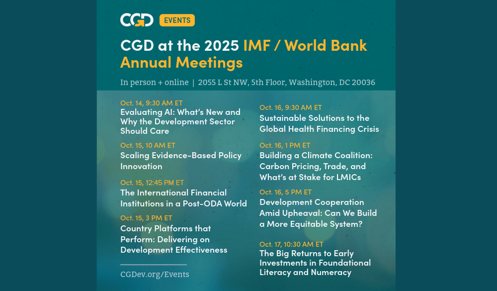 CGD Annual Meetings Events List 2025