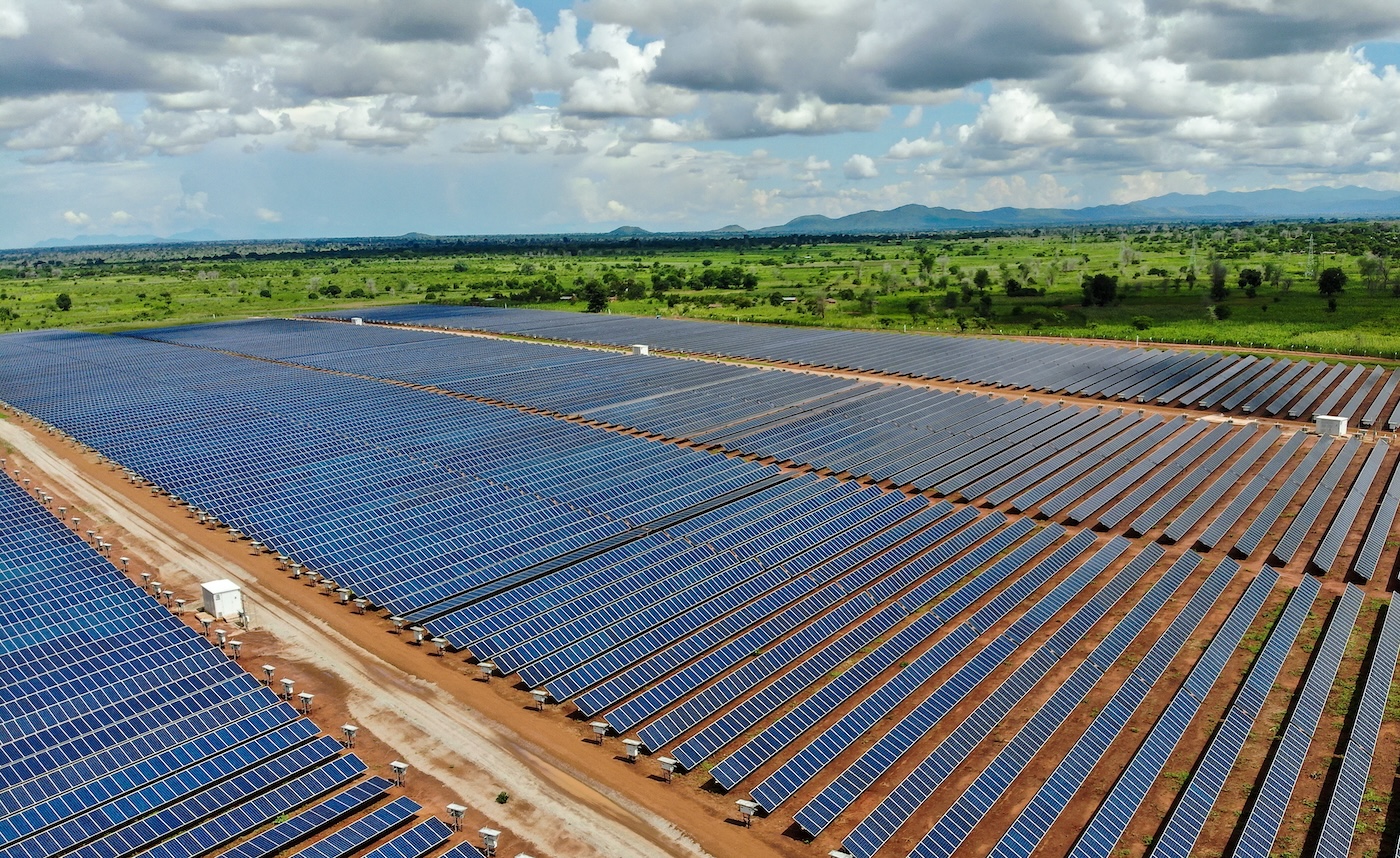 A solar plant in Malawi