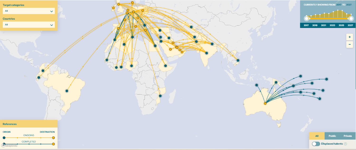 Green Skills Map Screenshot