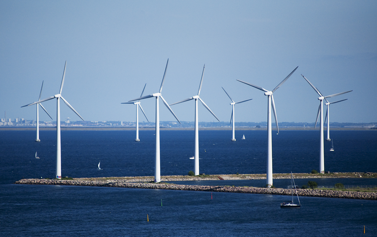 Offshore wind farm near  Copenhagen