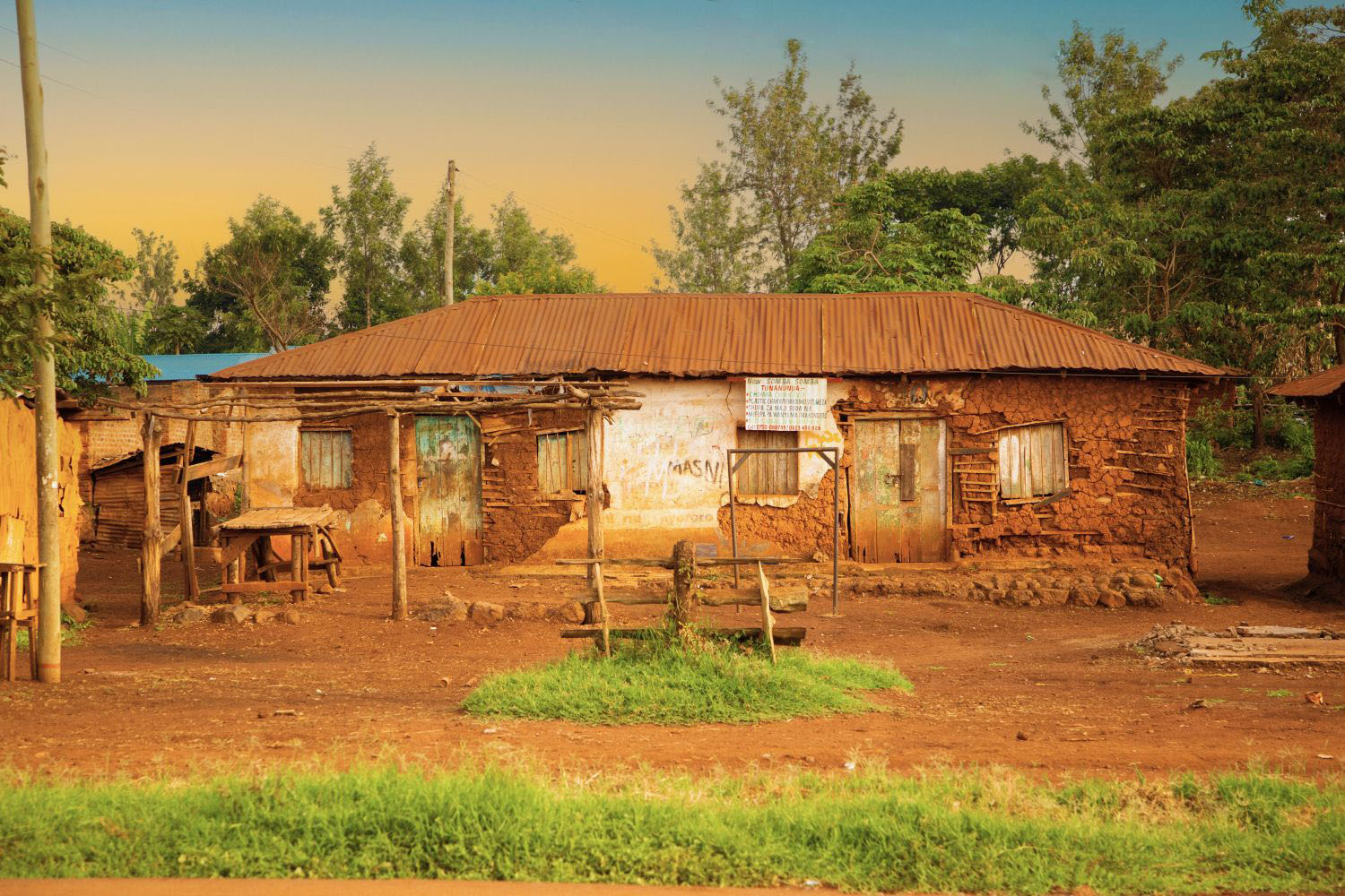 Home in a rural village in Tanzania