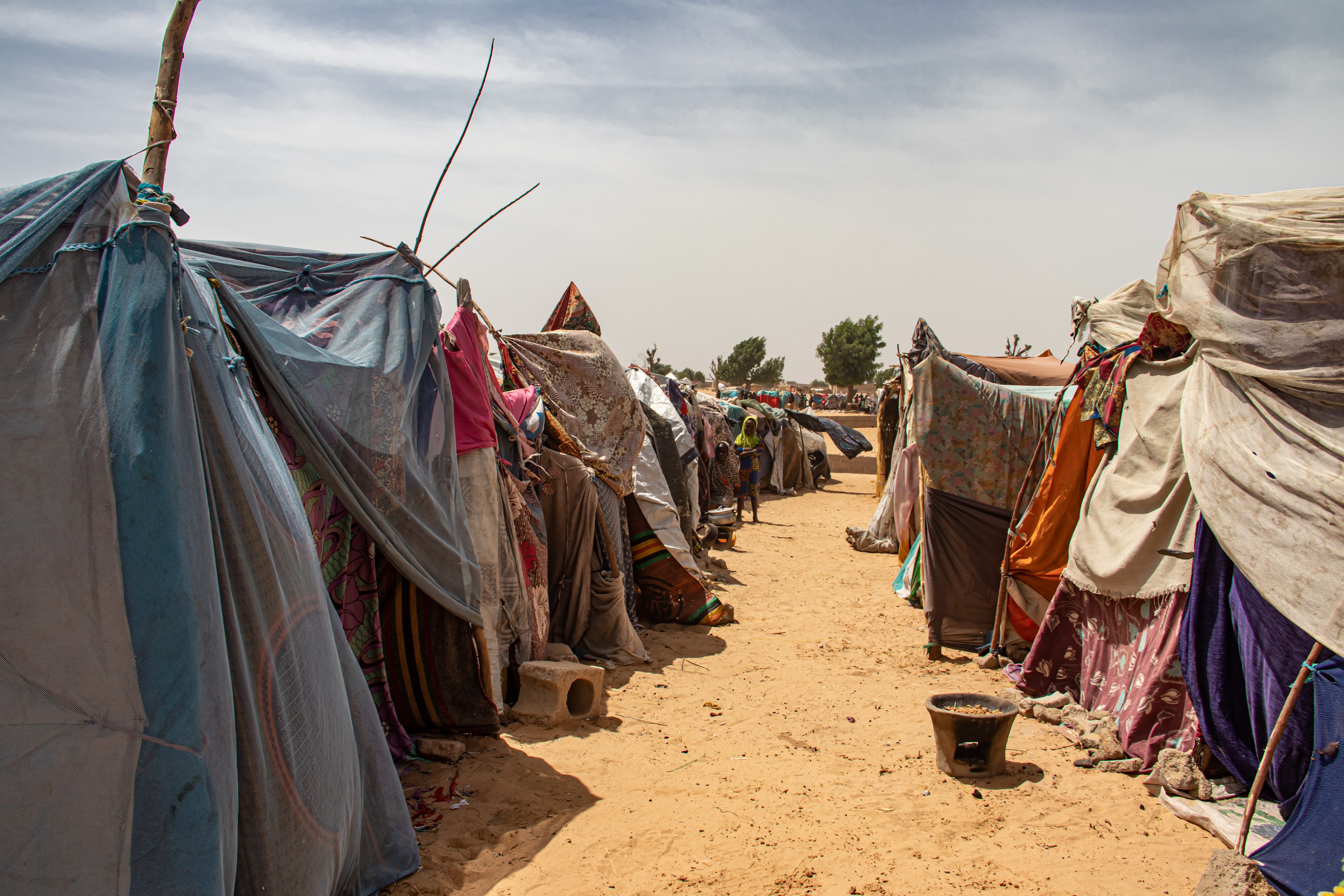 Refugee camp in Africa