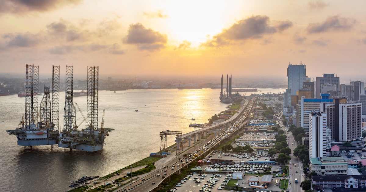 Sunset over Lagos Island