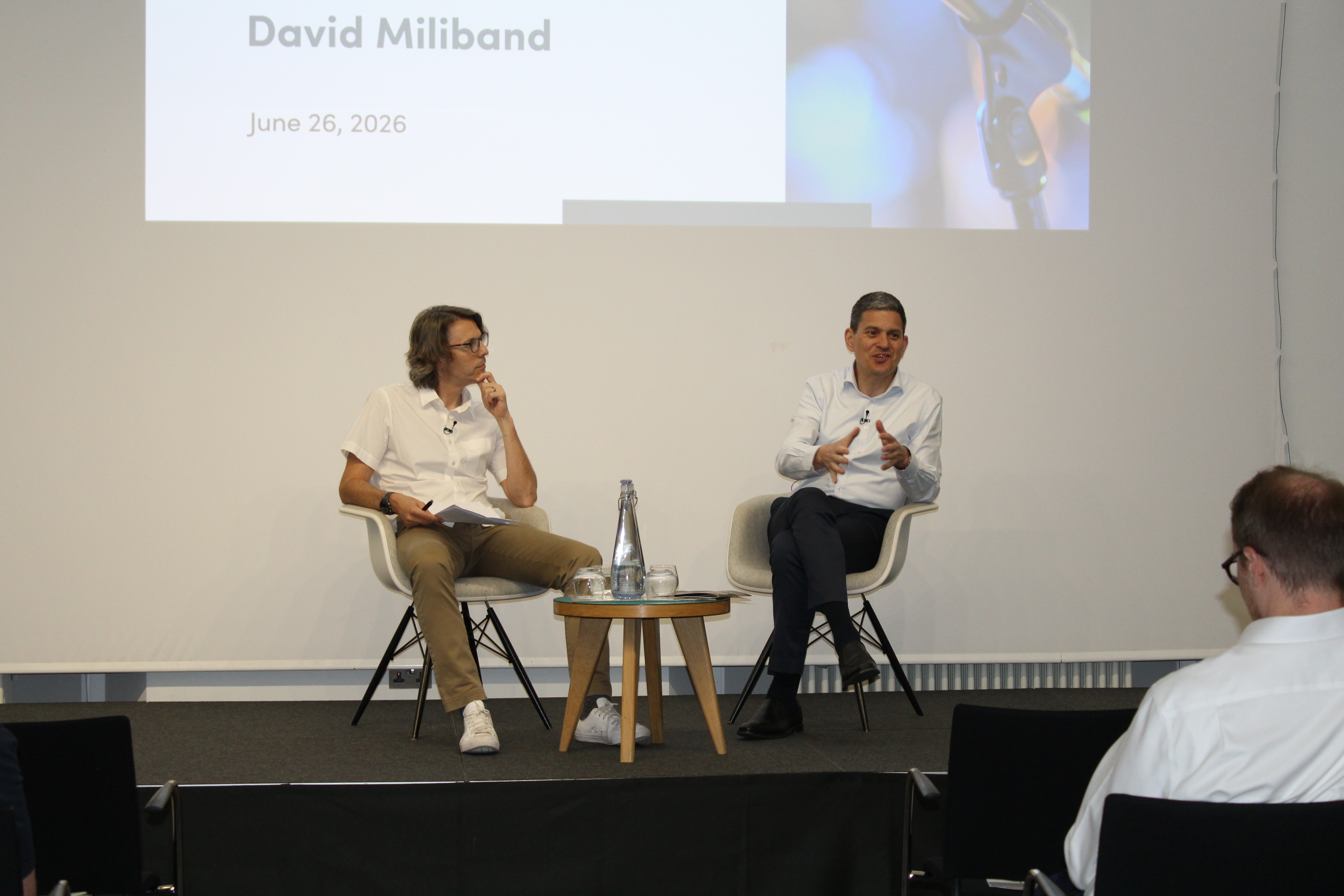 David Miliband and Ian Mitchell