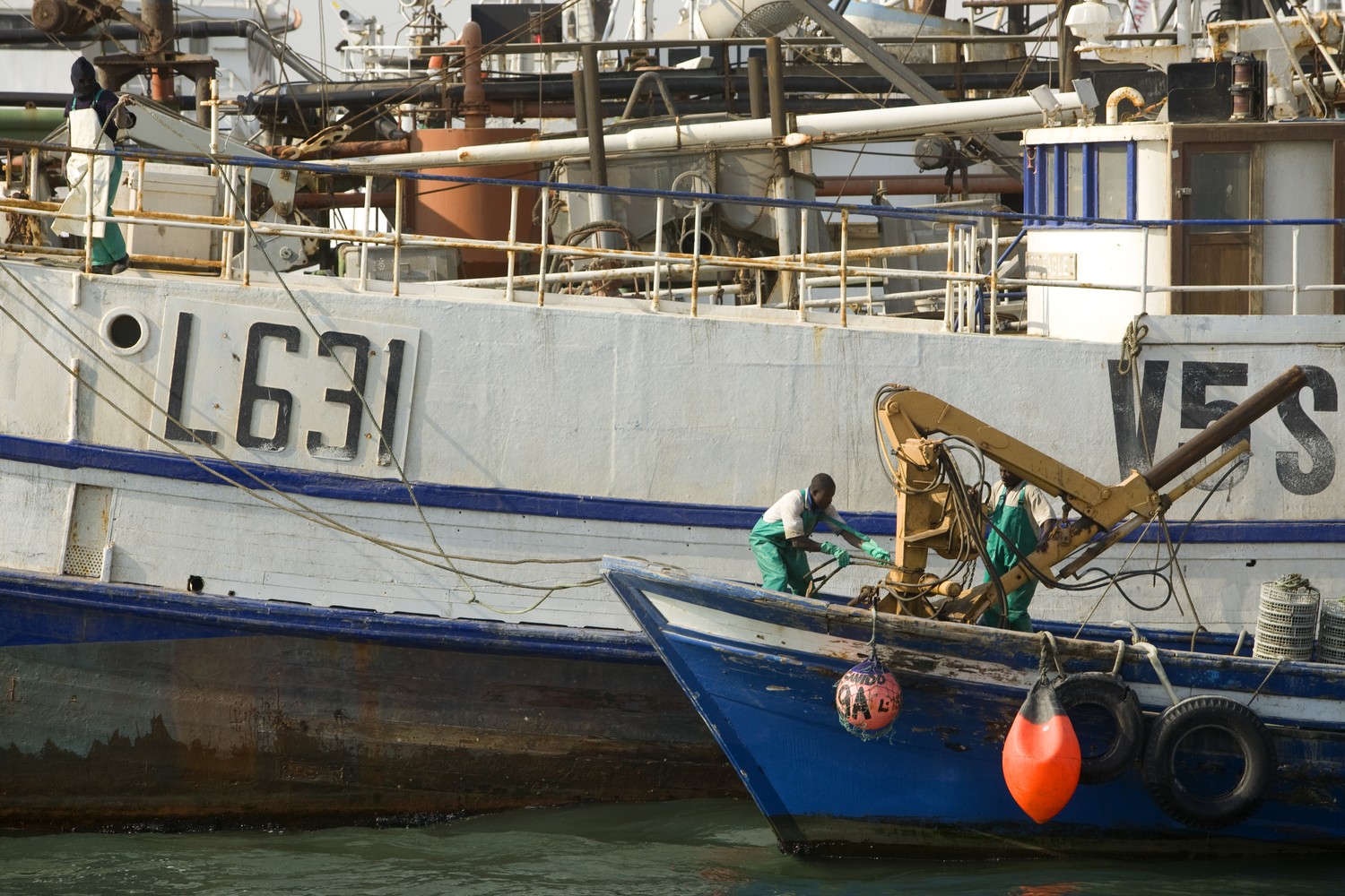 Docks on Walvis Bay, Namibia