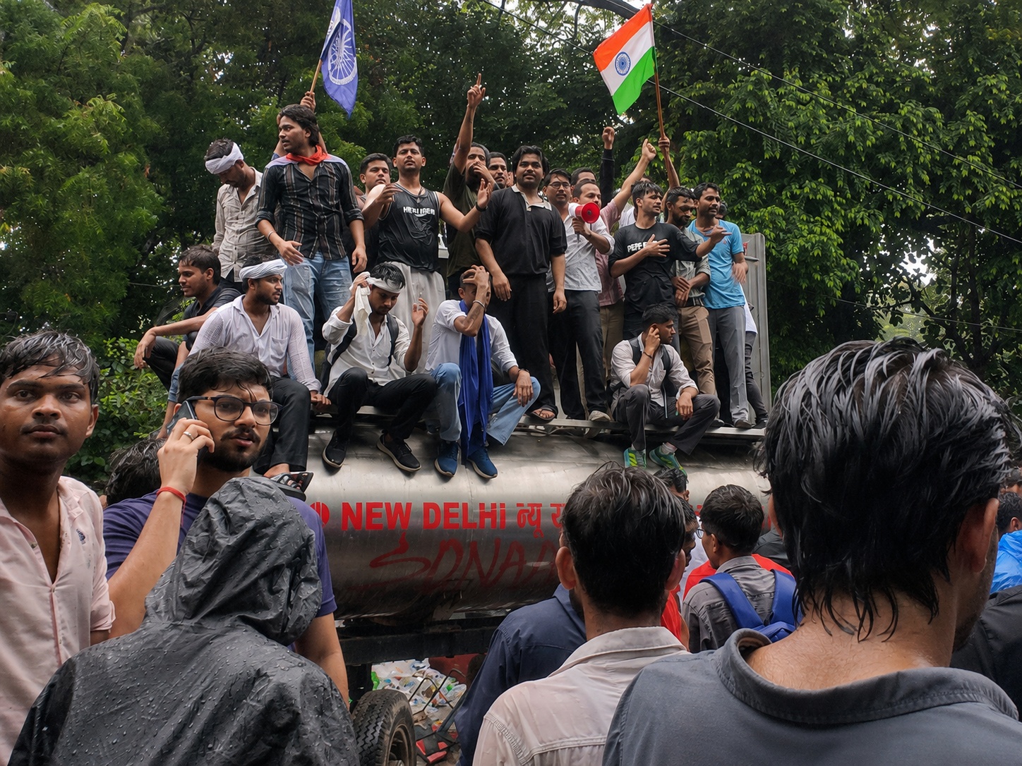 Students from All Over India protesting against 2026 NEET UG paper leak place Jantar Mantar on 20 July 2026 ahead of Parliament March