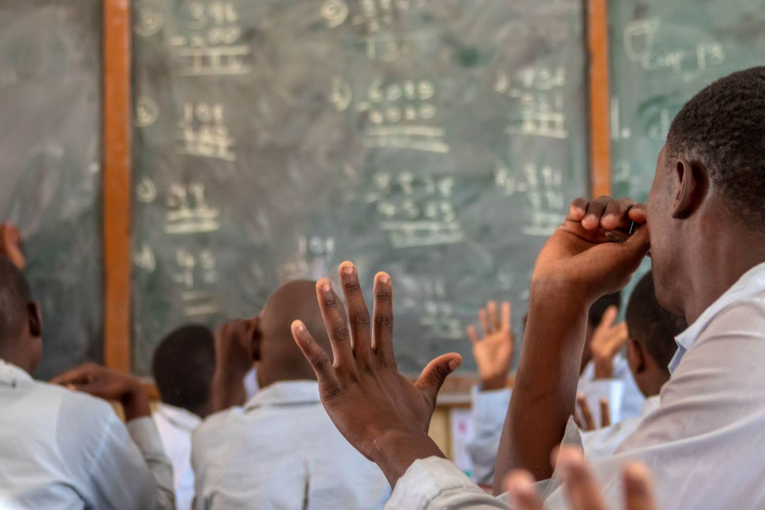 Students in a classroom
