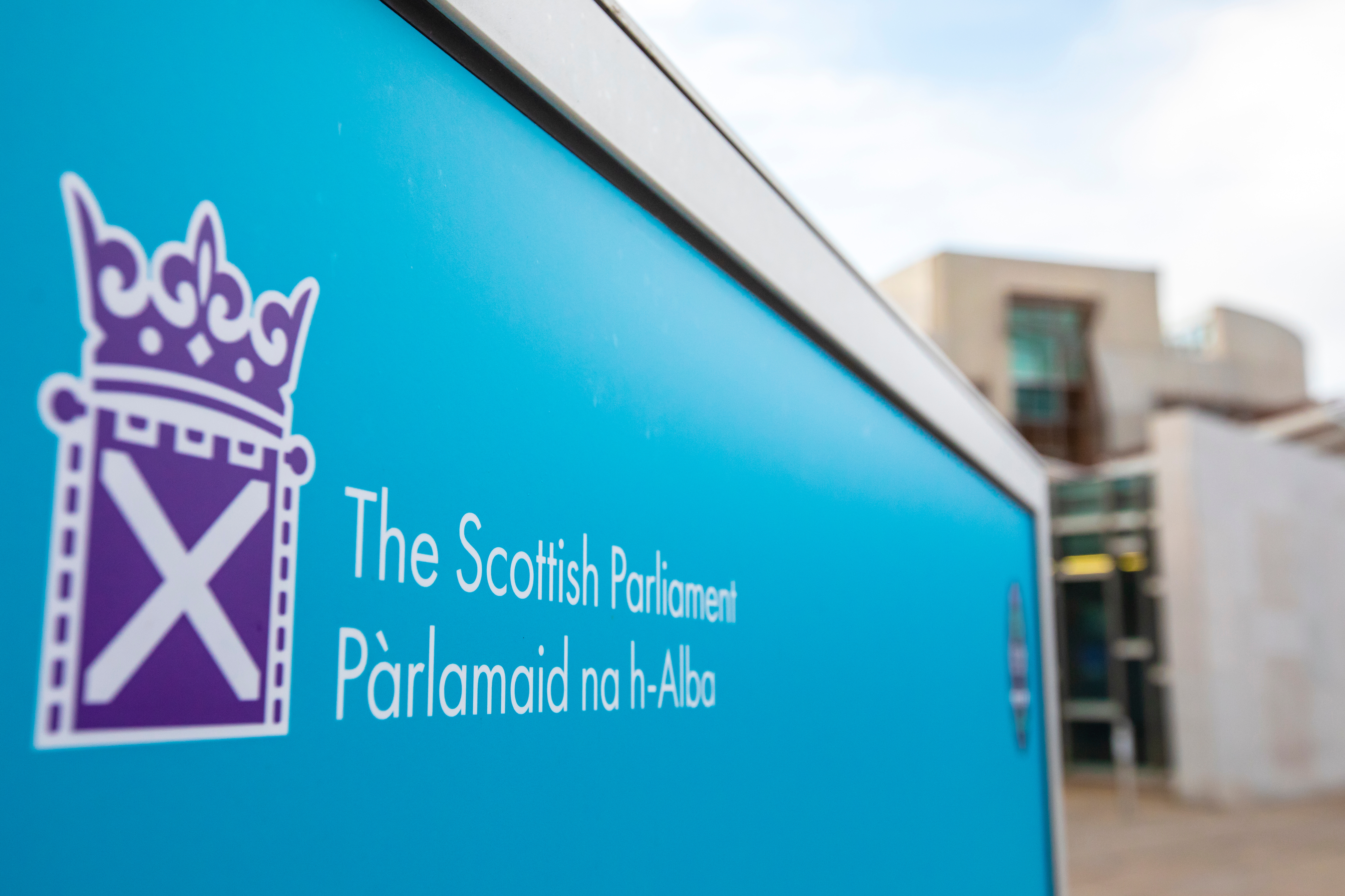 The Scottish Parliament in Edinburgh, Scotland