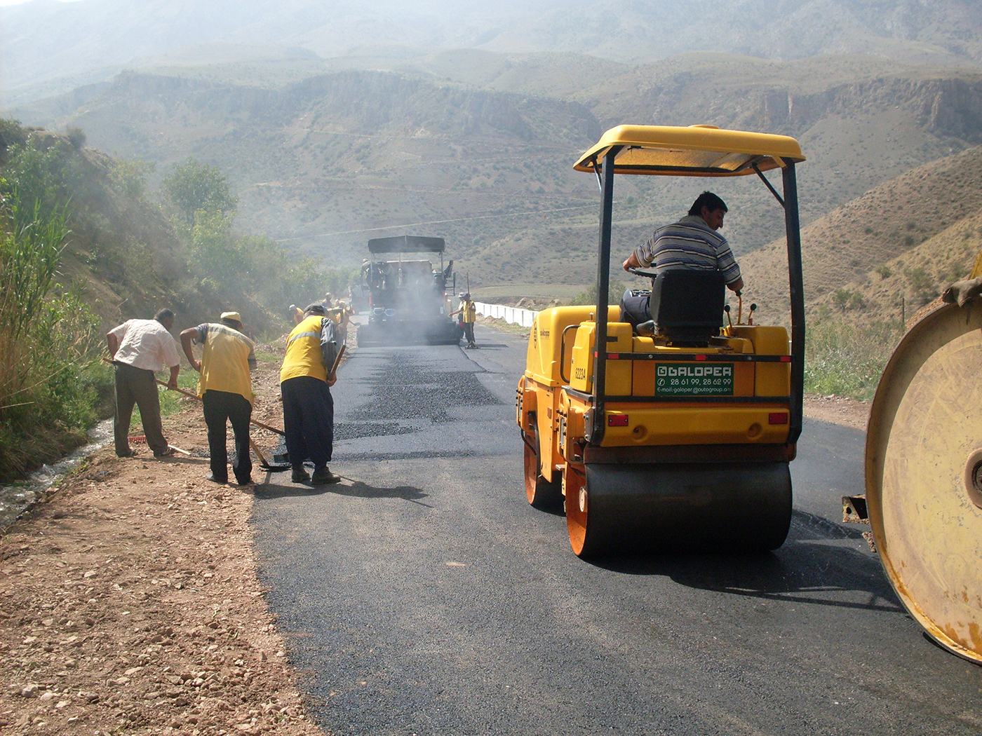 Rural road project in Armenia