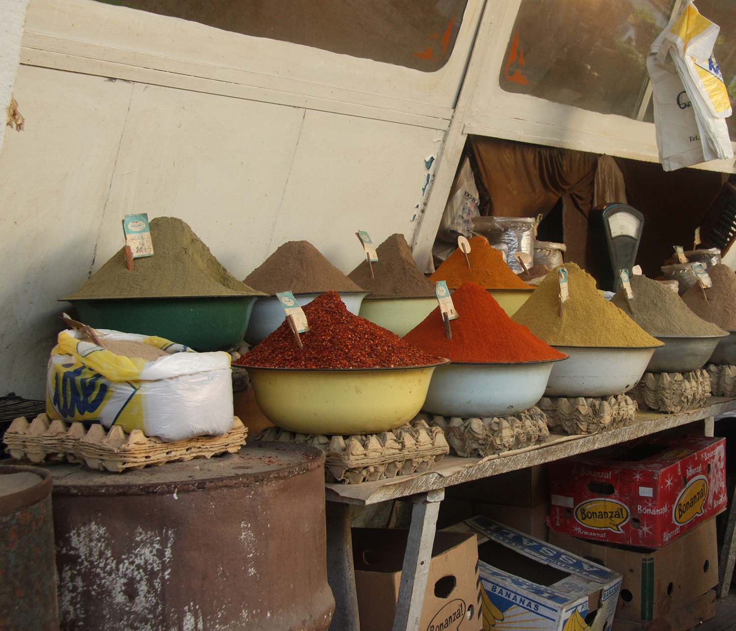 Selling spices at Kutaisi market