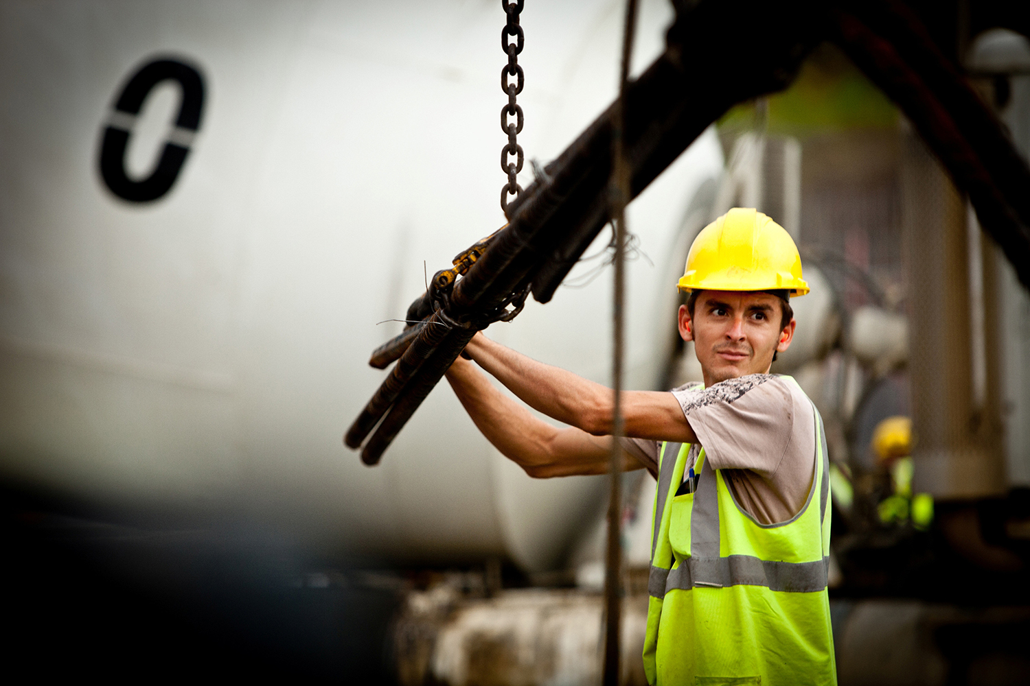 Construction worker for the Panama Canal expansion project