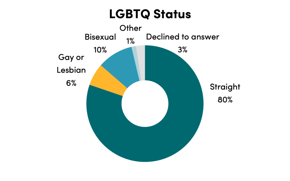 Chart of LGBTQ+ Status