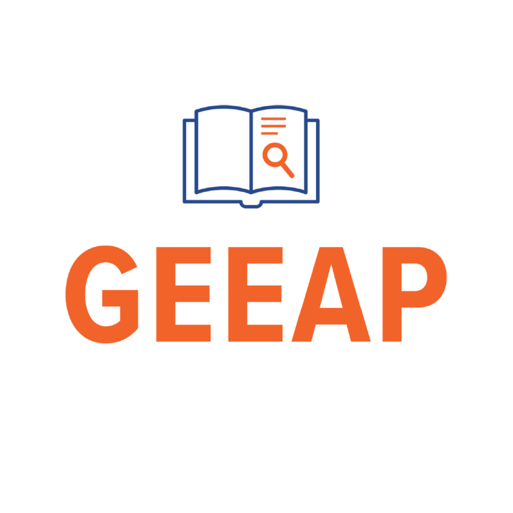 GEEAP logo of a book