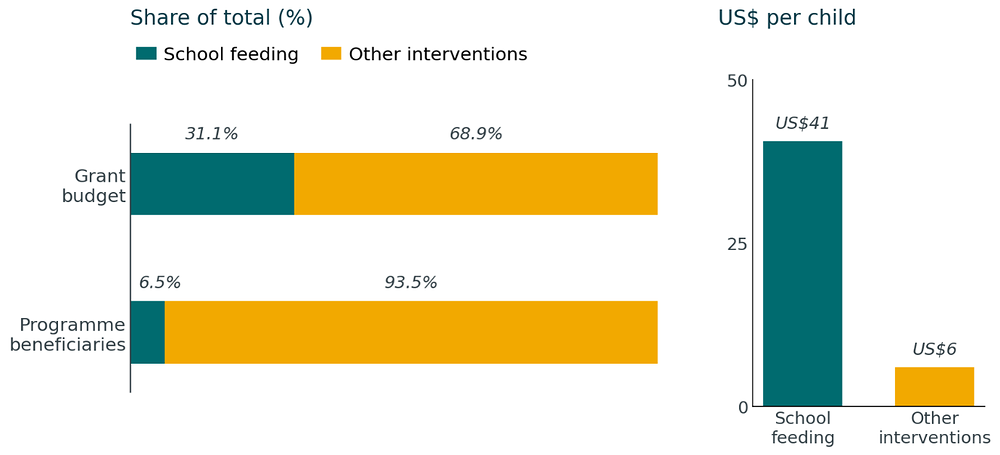 School meals are often among the most resource-intensive components of EiE packages