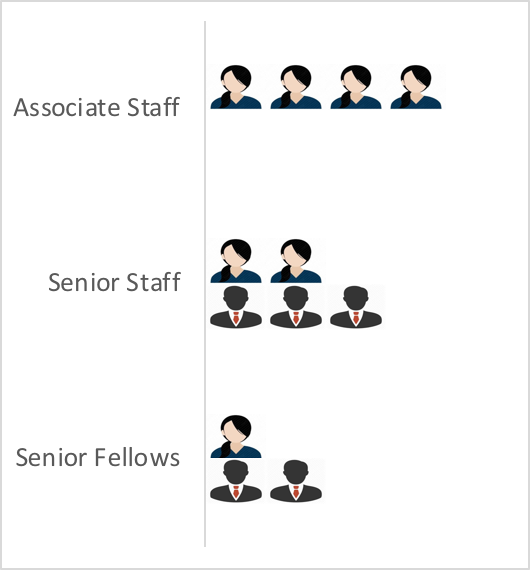 A figure showing gender balance in the CGD education program
